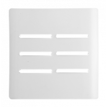 Placa para 6 Teclas 4x4 - Novara Branco Brilhante